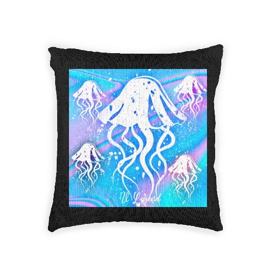 V-Legend: Fantasy Jellyfish Woven Pillows