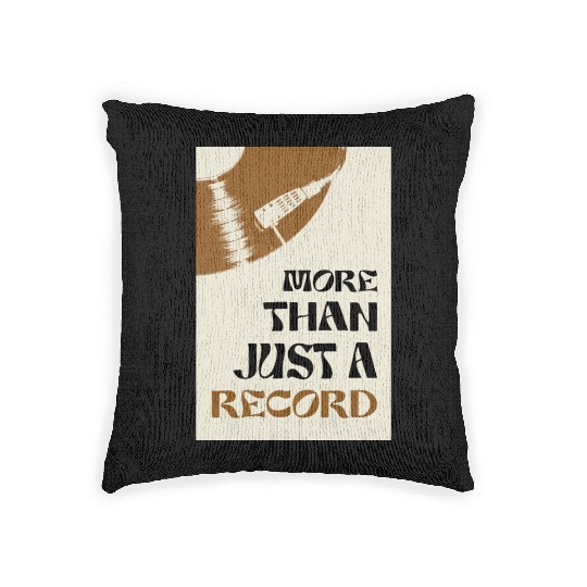 more than just a record | Vinyl Poster Music Decor Woven Pillows