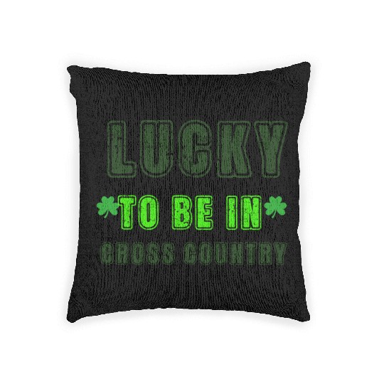 Cross Country Runner, St Patrick's Day Gift Woven Pillows