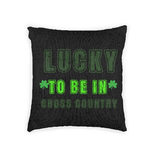 Cross Country Runner, St Patrick's Day Gift Woven Pillows