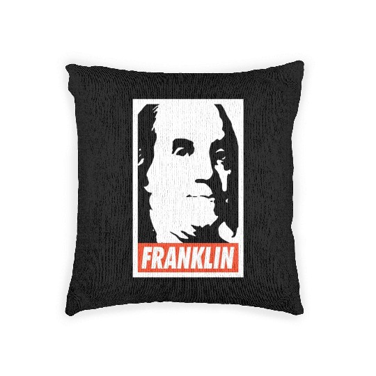 Benjamin Franklin Woven Pillows