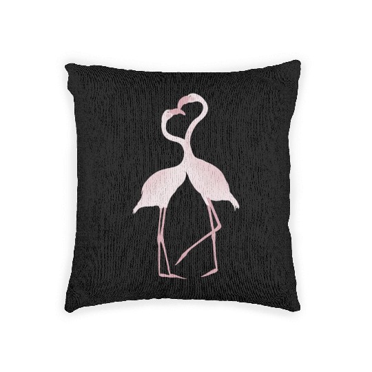 Flamingo lovers Woven Pillows