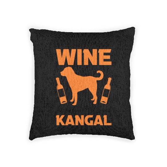 Kangal And Wine Anatolian Shepherd Dog Woven Pillows