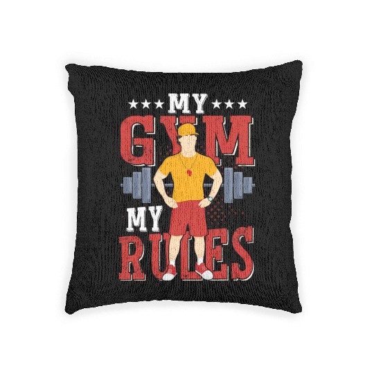 My Gym My Rules School Physical Education Woven Pillows