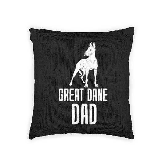 Great Dane Dad Woven Pillows