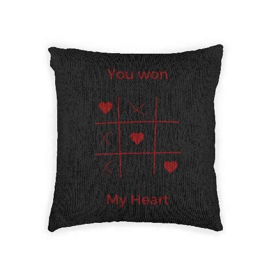 you won my heart Woven Pillows
