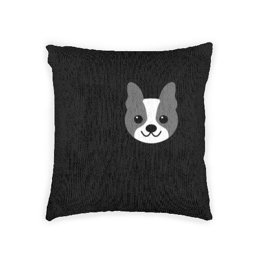 I Love My Boston Terrier Dog Owner Pet Lover Gift Woven Pillows