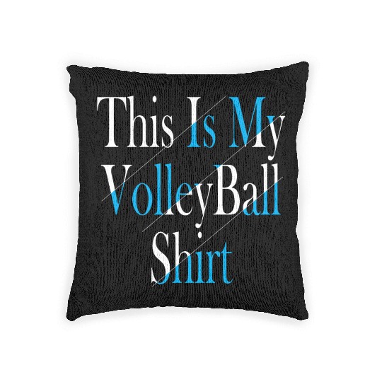 This Is My Volleyball Woven Pillows