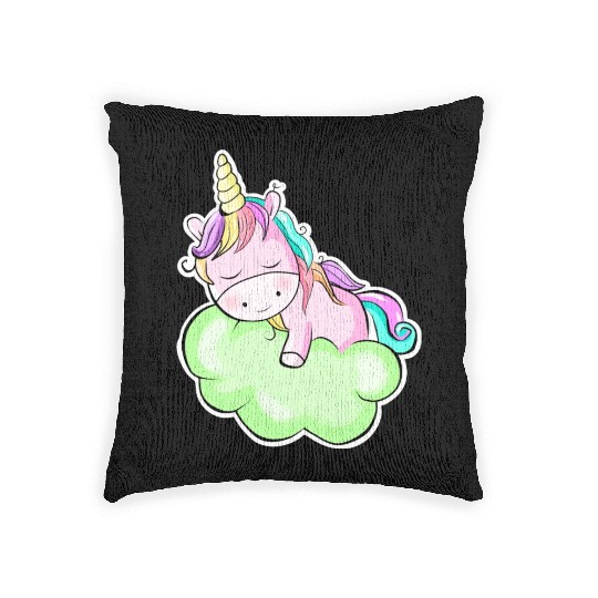 sleepy pony. Woven Pillows
