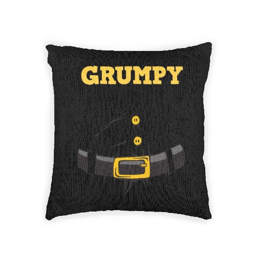 Grumpy Santa Claus - Ugly Christmas Woven Pillows
