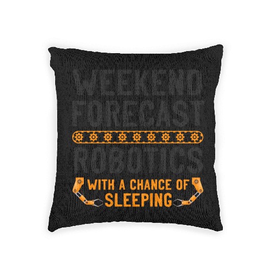 Robot Robotics Engineer Vintage Woven Pillows