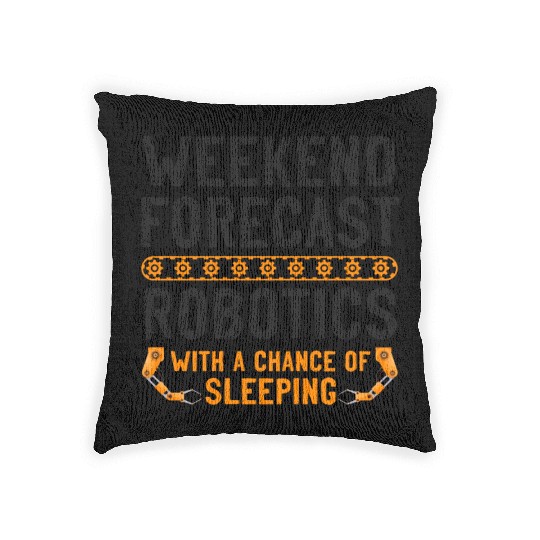 Robot Robotics Engineer Vintage Woven Pillows