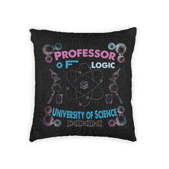 Professor Of Logic University of Science Woven Pillows
