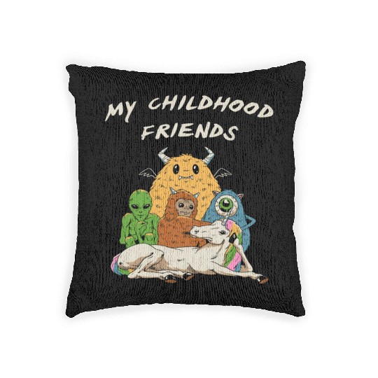 Imaginary Friends Club Woven Pillows
