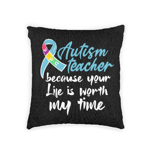 Autism Teacher Woven Pillows