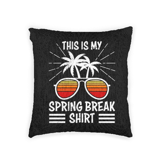 Party Friends This is my Spring Break Woven Pillows