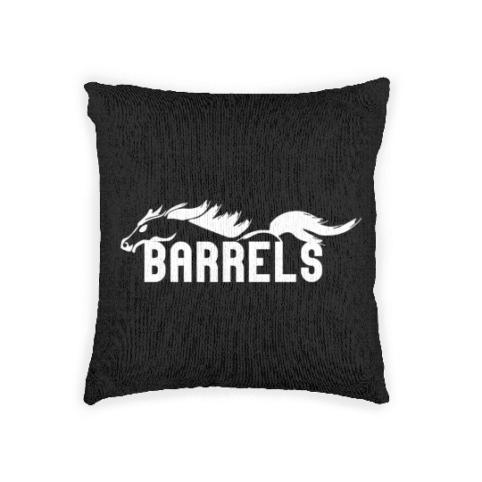 Horse Barrel Racing Woven Pillows