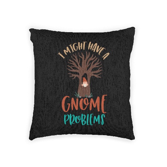 Gnomes - Gnome Collecting - Gnome Collector Woven Pillows