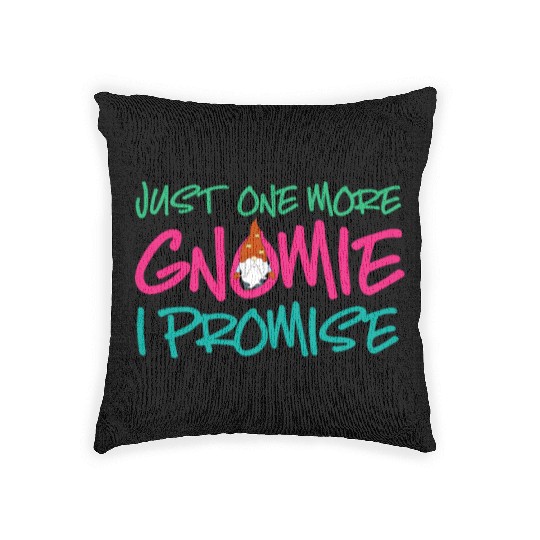 Gnomes - Gnome Collecting - Gnome Collector Woven Pillows