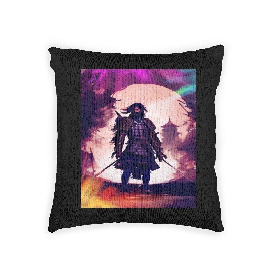 Samurai Japan Japanese Anime Katana Manga samurai Woven Pillows
