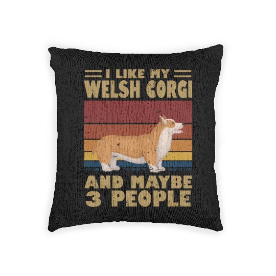 I Like My Schnauzer And Maybe 3 People Woven Pillows