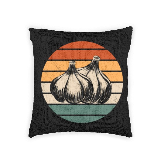Retro Garlic Design Woven Pillows