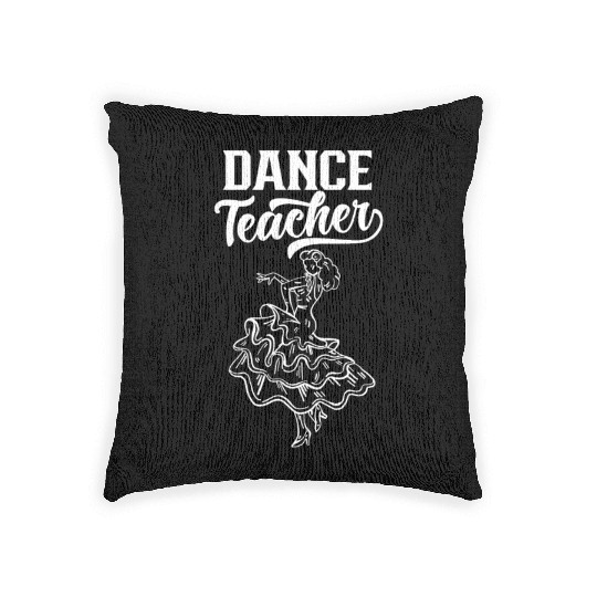 Dance Teacher Dancing Dancer Teach Class Woven Pillows