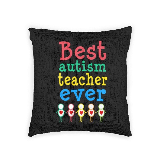 Autism Teacher Gift Woven Pillows