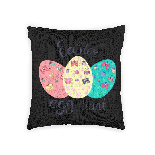 Easter Egg hunt Sublimation Woven Pillows
