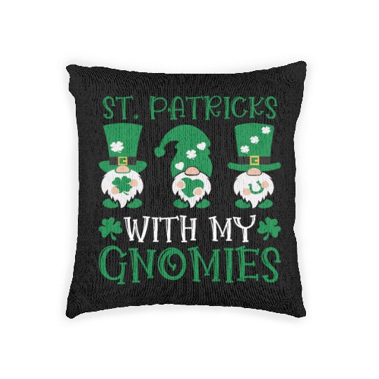 Garden Gnomes Gnome Lover Funny Gnome Gardening Woven Pillows