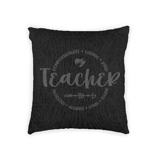 Teacher Appreciation Round Circle Woven Pillows