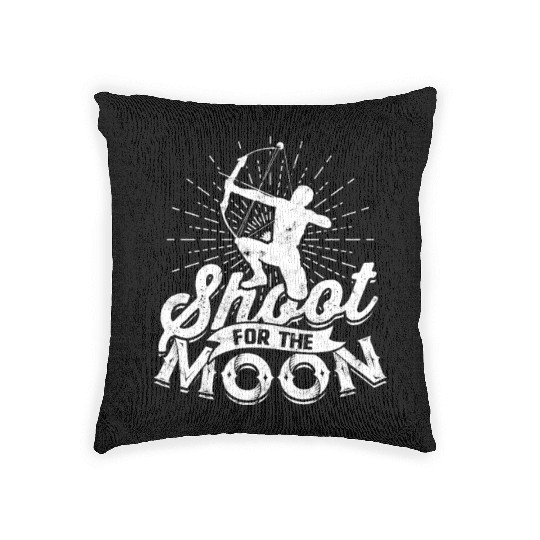 Shoot for the moon - Archery Woven Pillows
