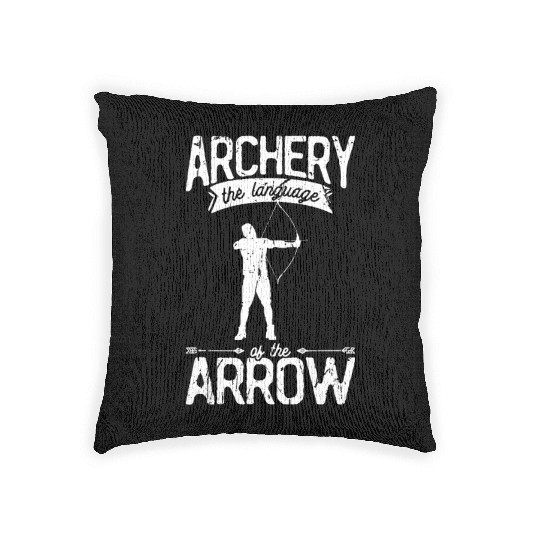 Archery, the language of the arrow - Archery Woven Pillows