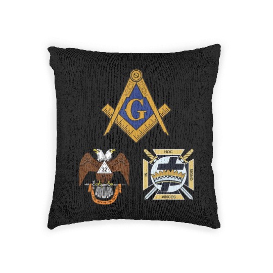 Mason Scottish Rite Knights Templar Woven Pillows