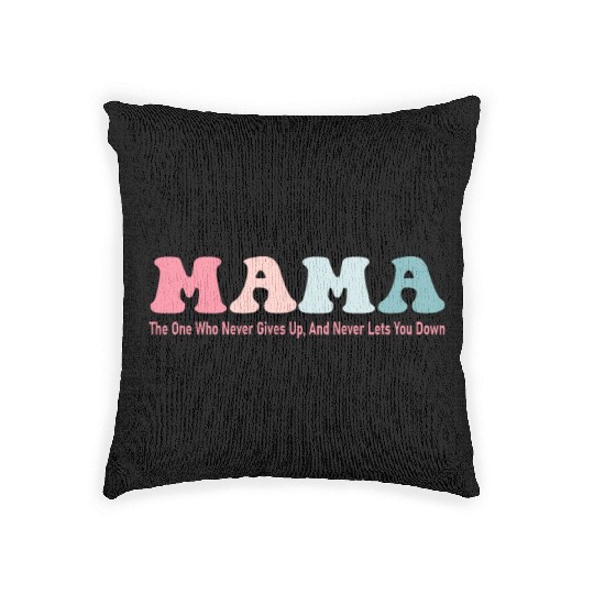 Sweet Mothers Day Greetings - I Love Mom Woven Pillows