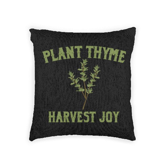 Plant Thyme Harvest Joy Woven Pillows