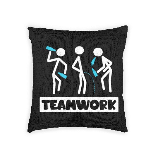 Teamwork Summer Vacation with Friends Spring Break Woven Pillows