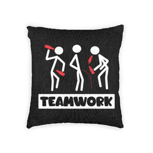 Teamwork Summer Vacation with Friends Spring Break Woven Pillows