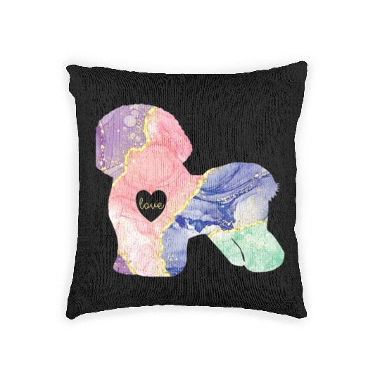 Bichon Frise Lover Bichon Frise Mom Woven Pillows