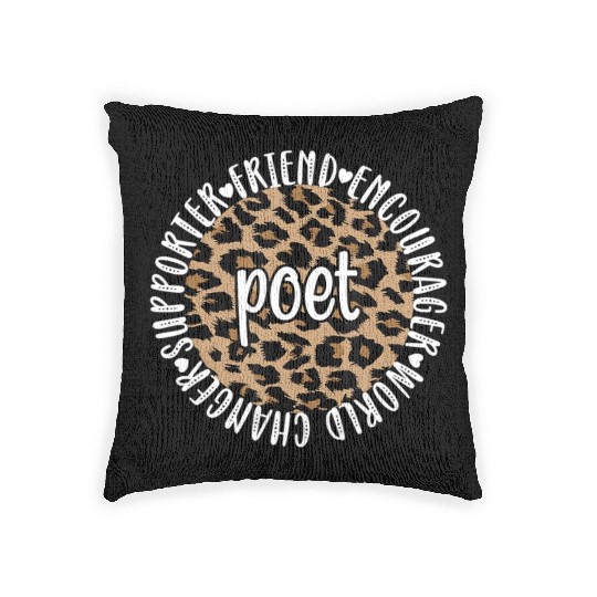 Poetry Poet Poetry Lover Poem Writer Woven Pillows