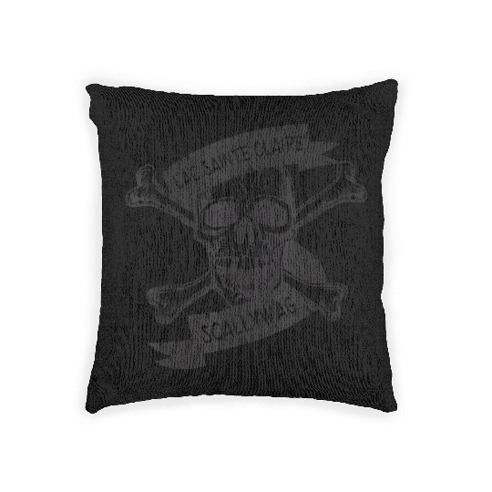 Michigan Lake St Clair Pirate Skull Bones Boating Woven Pillows