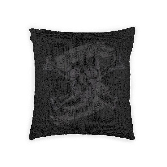 Michigan Lake St Clair Pirate Skull Bones Boating Woven Pillows