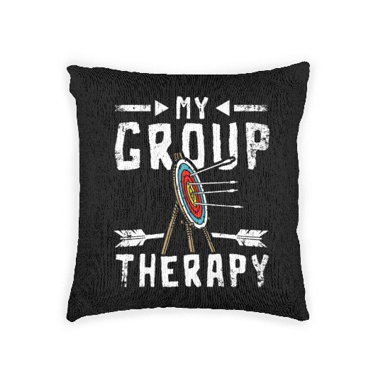 My group therapy Archery Woven Pillows