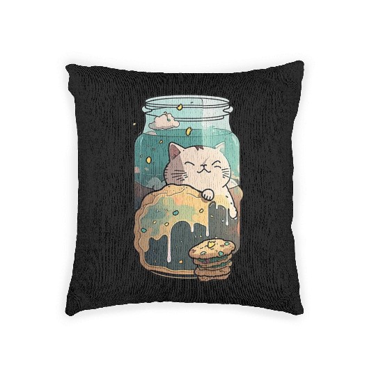Cat in the Cookie Jar Woven Pillows