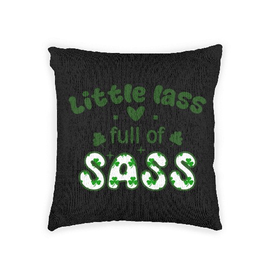 Little Patricks Day Sublimation Graphics Woven Pillows