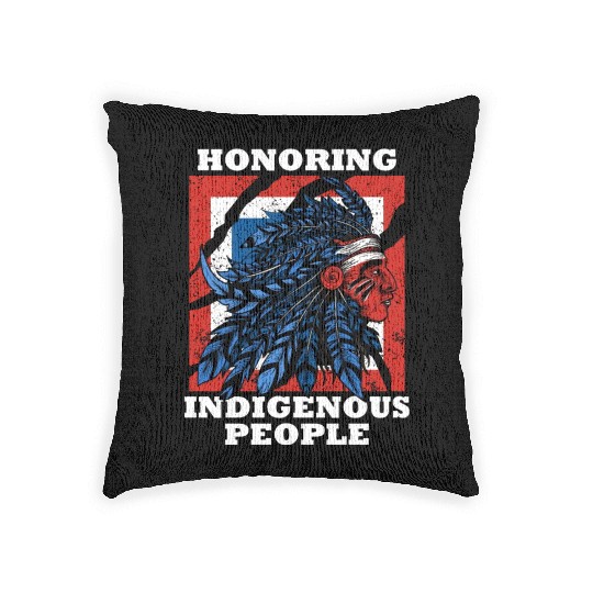 Honoring Indigenous People Heritage Native America Woven Pillows