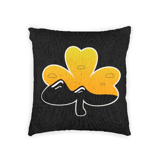 vintage st patrick sunrise Woven Pillows