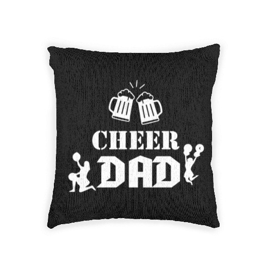 cheer dad Woven Pillows