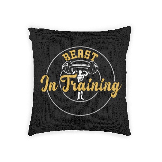 Beast In Training - Gym Woven Pillows