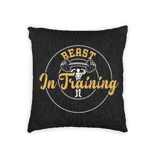 Beast In Training - Gym Woven Pillows
